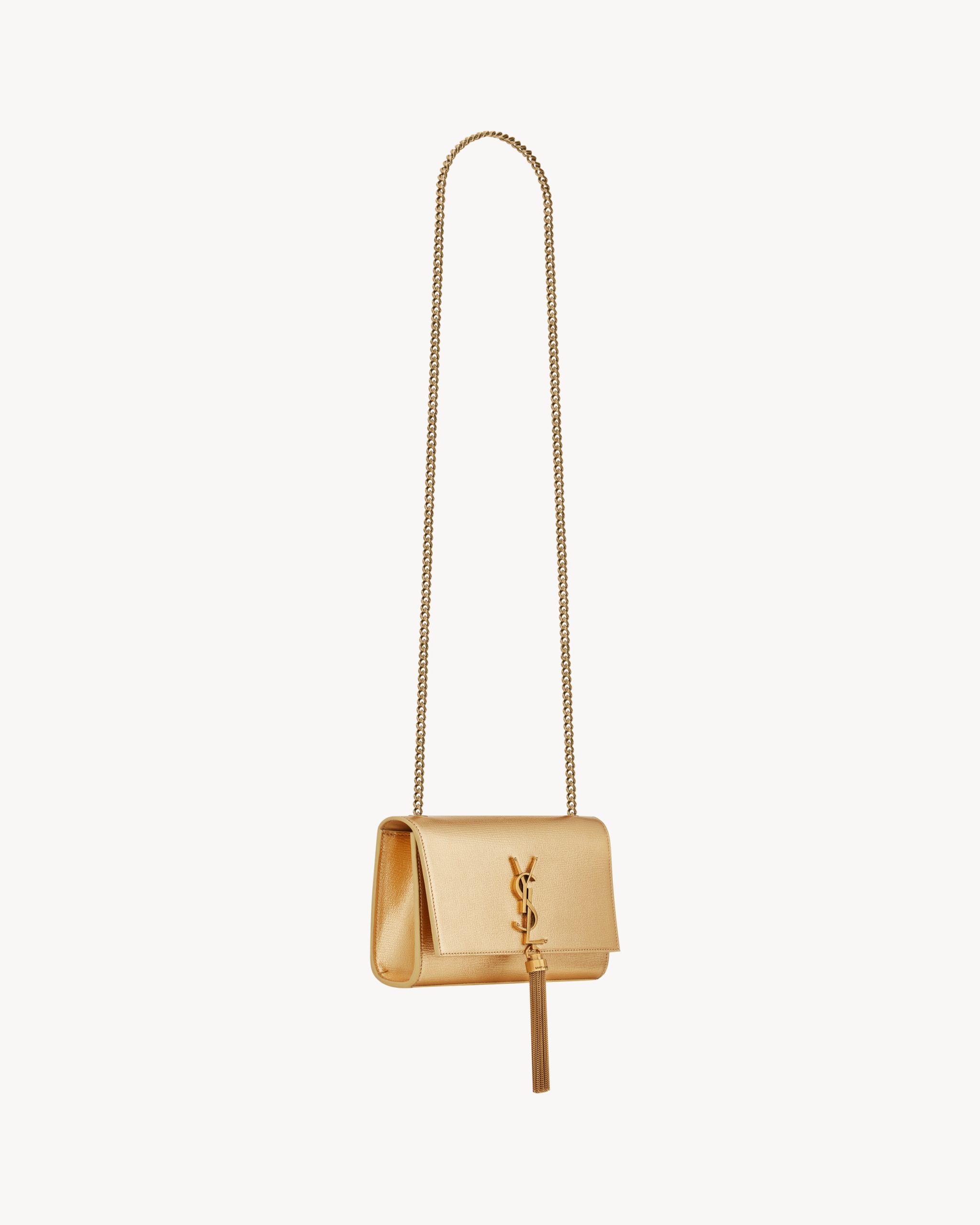 YSL KATE SMALL TASSEL IN METALLIC LEATHER - Image 3